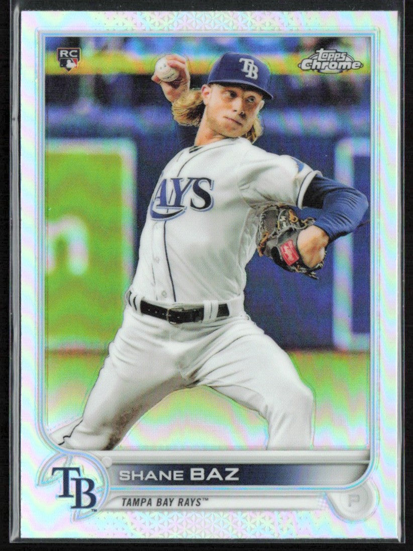 Shane Baz 2022 Topps Chrome RC #201 Tampa Bay Rays