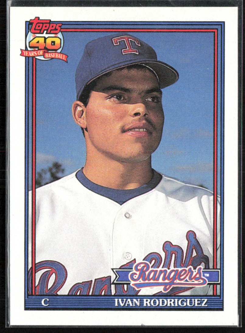 Ivan Rodriguez 1991 Topps Traded RC #101T Texas Rangers