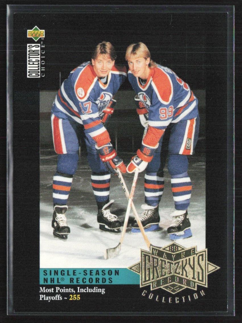 Wayne Gretzky 1995 Collector's Choice Wayne Gretzky's Record Collection #G9