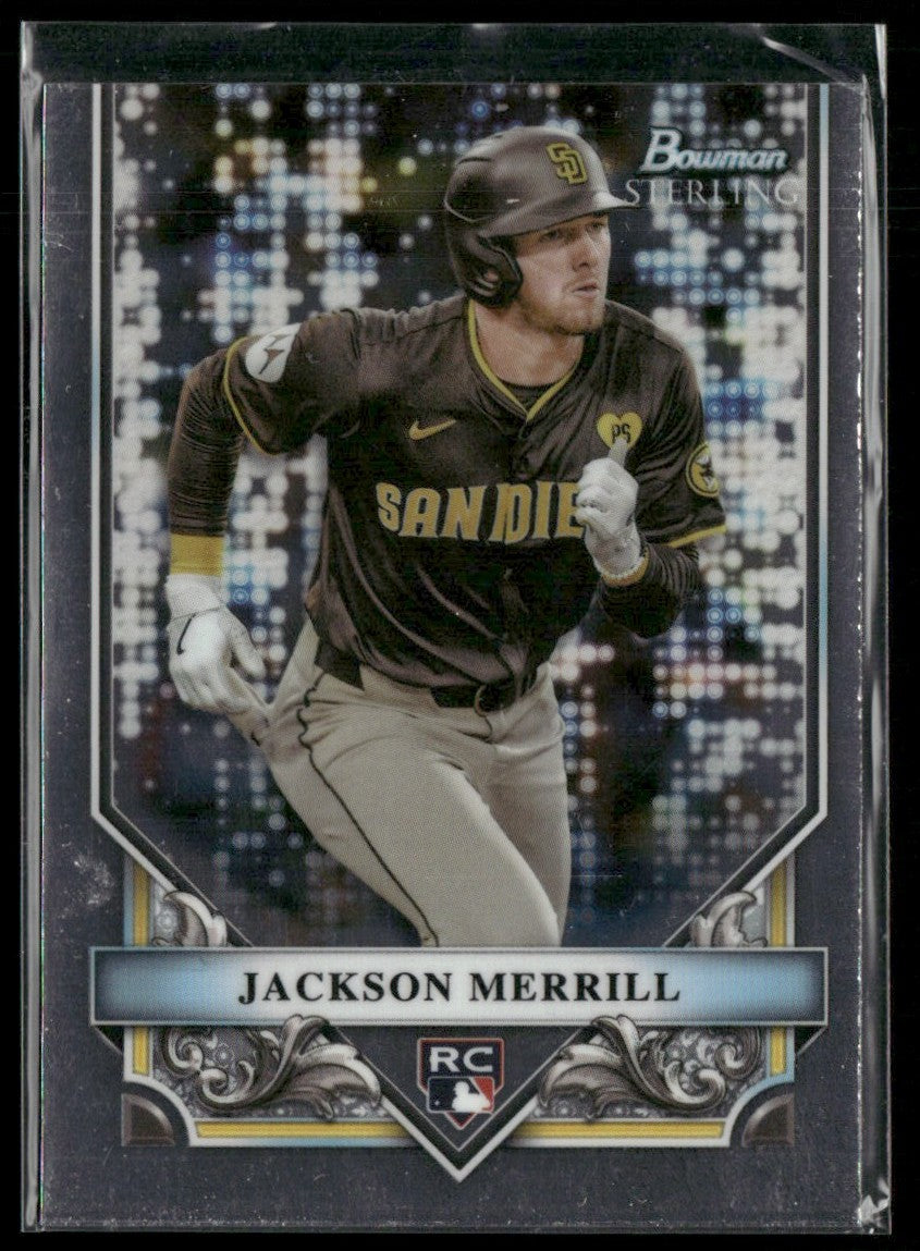 Jackson Merrill 2024 Bowman Sterling RC #BSR-1 San Diego Padres