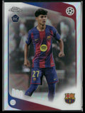 Dro 2025 Topps Chrome UEFA Club Competitions Refractor RC #111 FC Barcelona