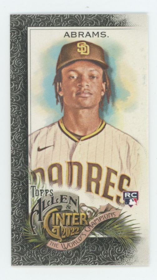 CJ Abrams 2022 Topps Allen & Ginter Mini Black RC #218 San Diego Padres