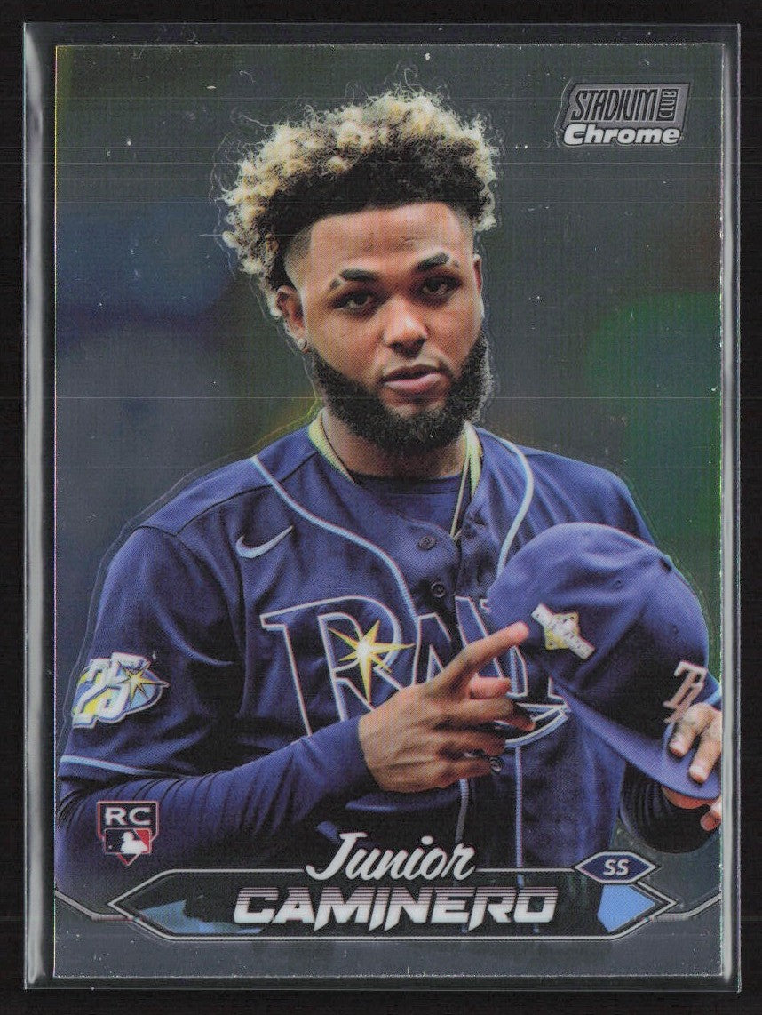 Junior Caminero 2024 Topps Stadium Club Chrome RC #223 Tampa Bay Rays