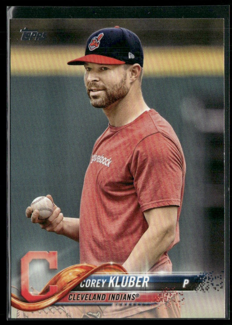 Corey Kluber 2018 Topps SP Image Variation #393 Cleveland Indians