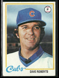 Dave Roberts 1978 Topps #501 Chicago Cubs