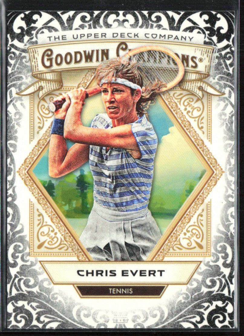 Chris Evert 2025 Upper Deck Goodwin Champions Glossy Black #4