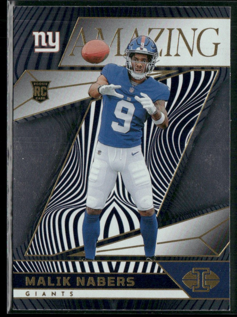 Malik Nabers 2024 Panini Illusions Amazing RC #4 New York Giants
