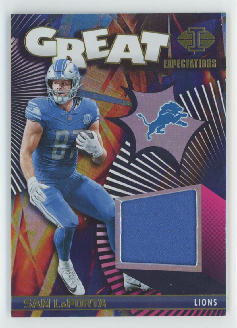 Sam LaPorta 2024 Panini Illusions Great Expectations Jersey #GE-SLA