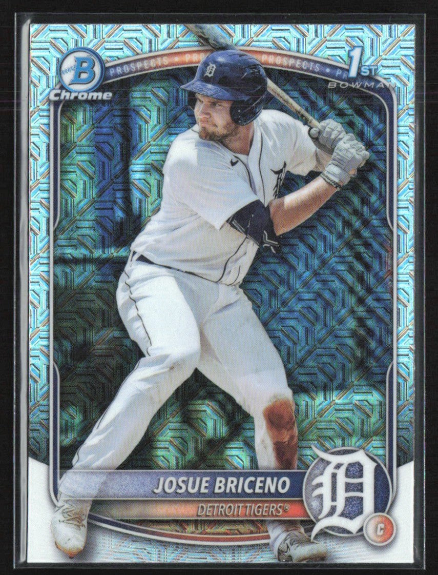 Josue Briceno 2025 Bowman Chrome 1st Mojo Refractor #BCP-13 Detroit Tigers