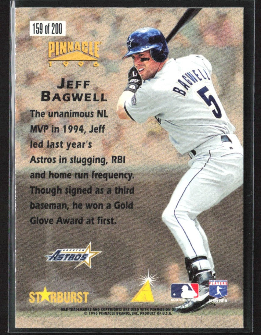 Jeff Bagwell 1996 Pinnacle Starburst Hardball Heroes #159 Houston Astros