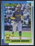 Jackson Chourio 2025 Topps Chrome 1990 Design #90CB-9 Milwaukee Brewers