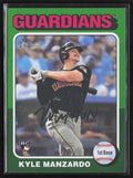 Kyle Manzardo 2024 Topps Heritage Green Border RC #673 Cleveland Guardians