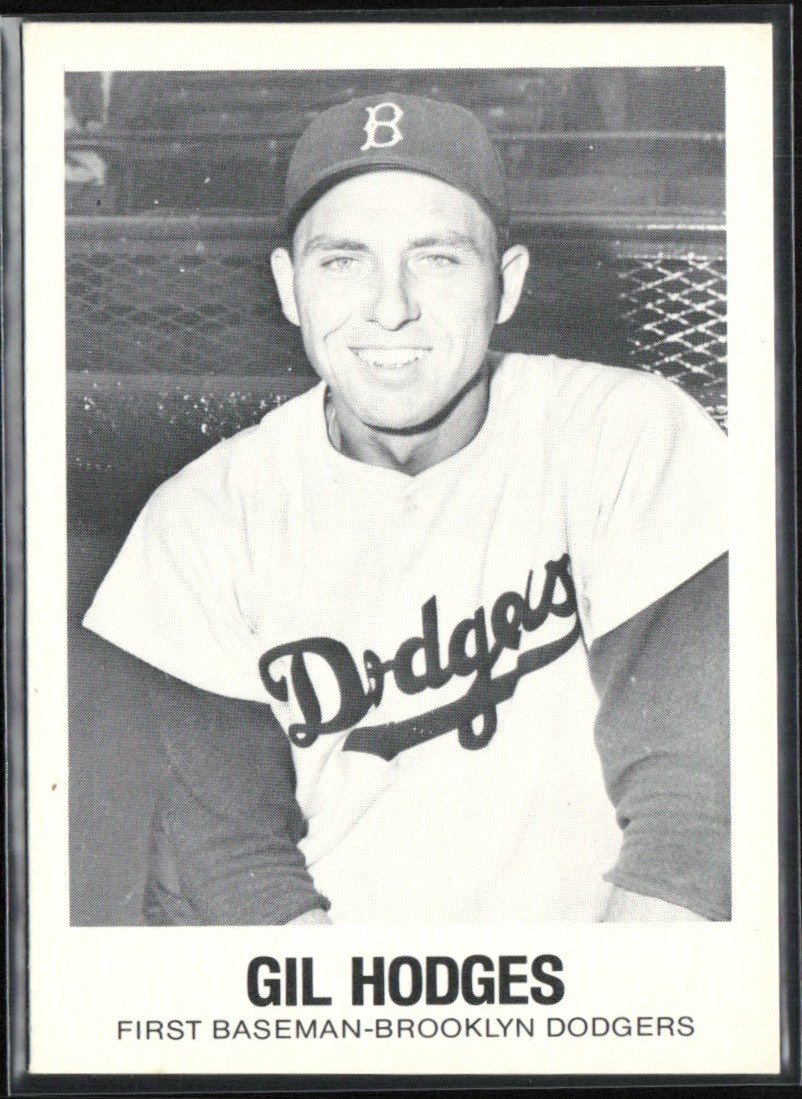 Gil Hodges 1977 Galasso TCMA #15 Brooklyn Dodgers