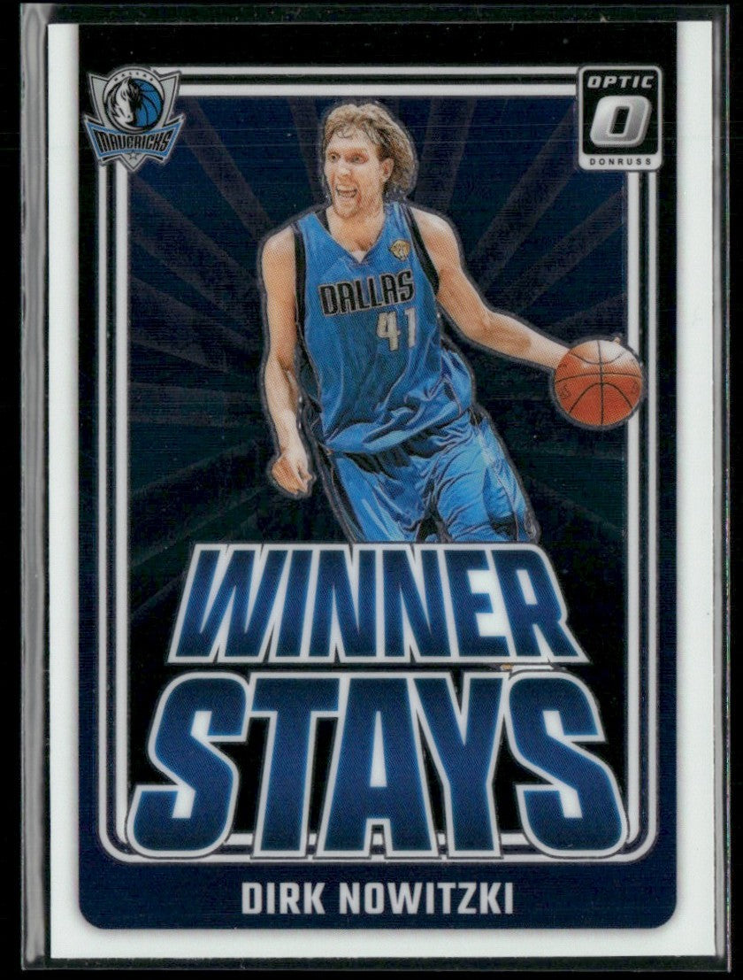 Dirk Nowitzki 2024 Donruss Optic Winner Stays #13 Dallas Mavericks