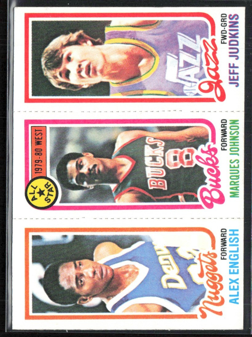 Judkins Johnson English 1980 Topps RC #68 2 75 Utah Jazz