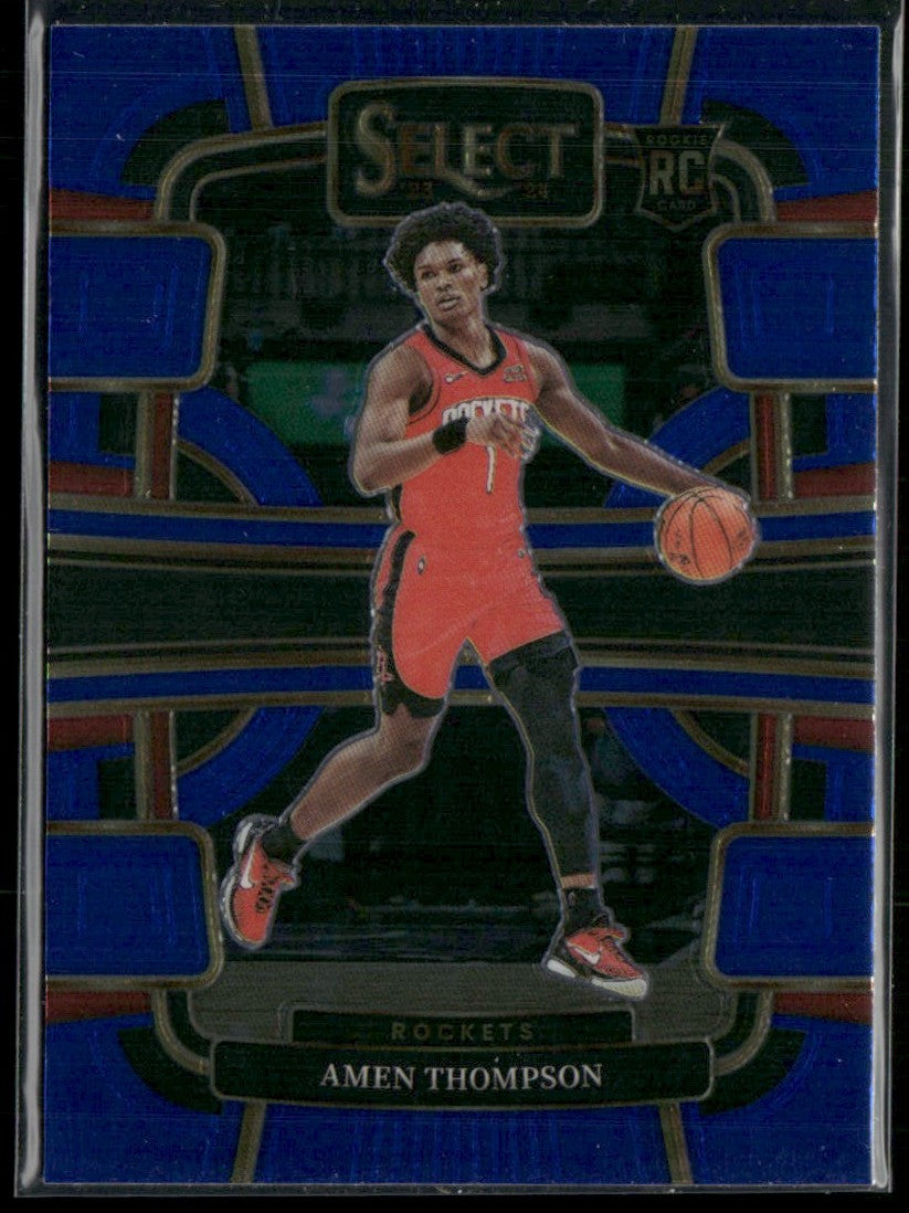 Amen Thompson 2023 Panini Select Concourse Retail Blue RC #96 Houston Rockets