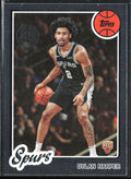 Dylan Harper 2025 Topps 1980 Design RC #80BK-52 San Antonio Spurs