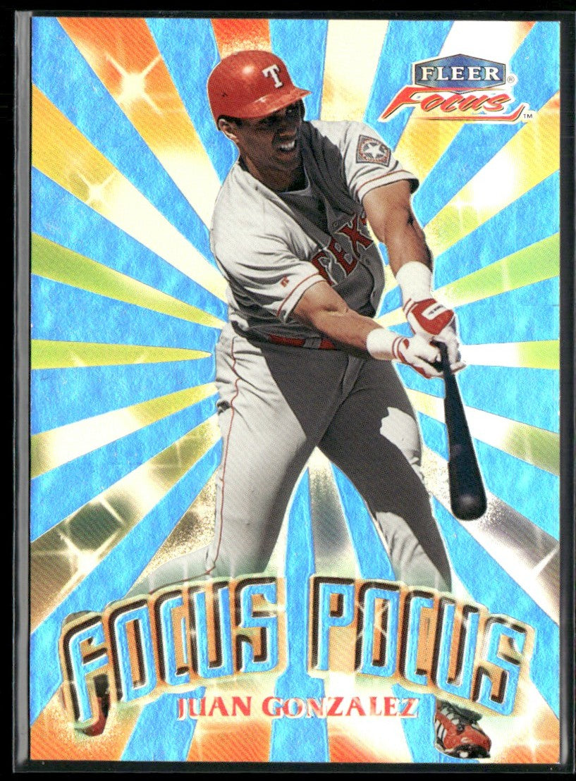 Juan Gonzalez 2000 Fleer Focus Pocus #4 Texas Rangers