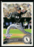 Chris Sale 2011 Topps Opening Day RC #31 Chicago White Sox