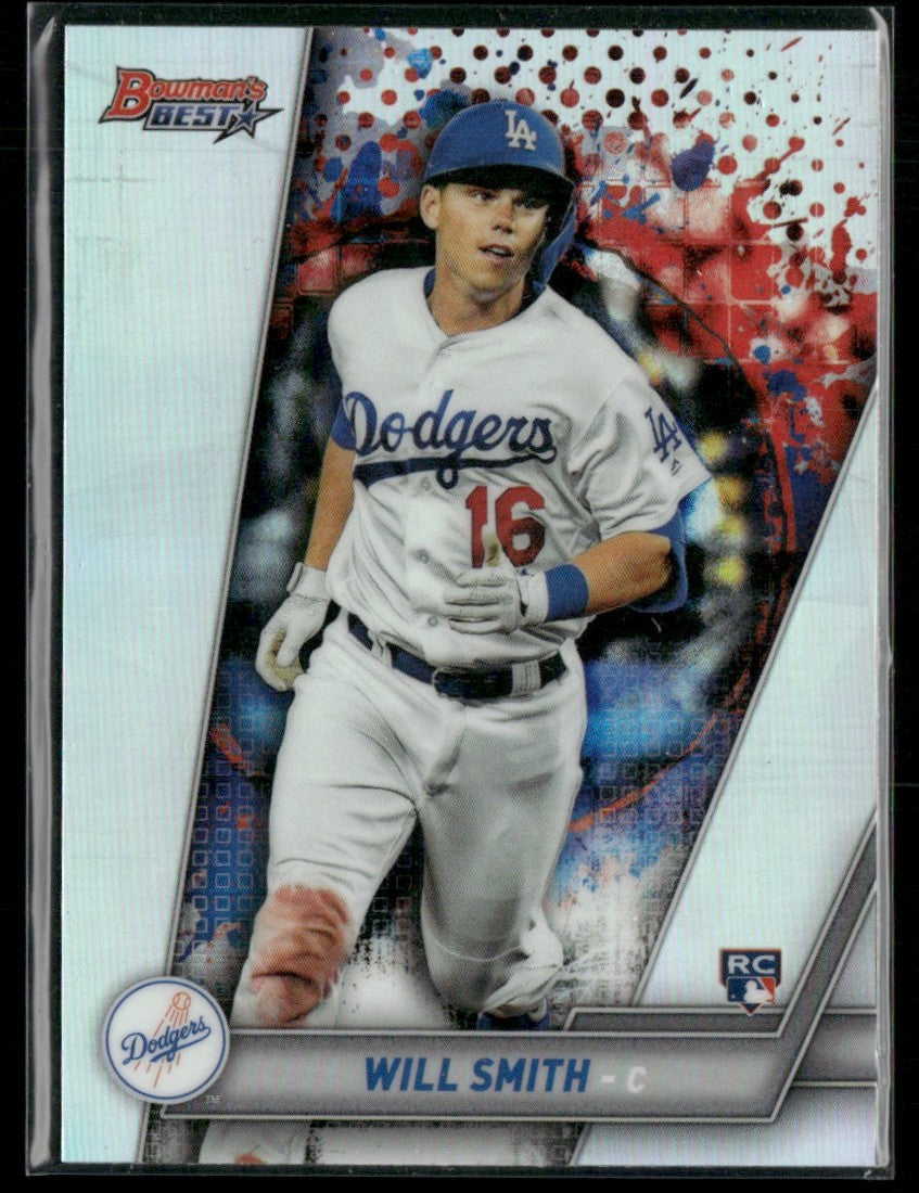 Will Smith 2019 Bowman's Best Refractor RC #41 Los Angeles Dodgers