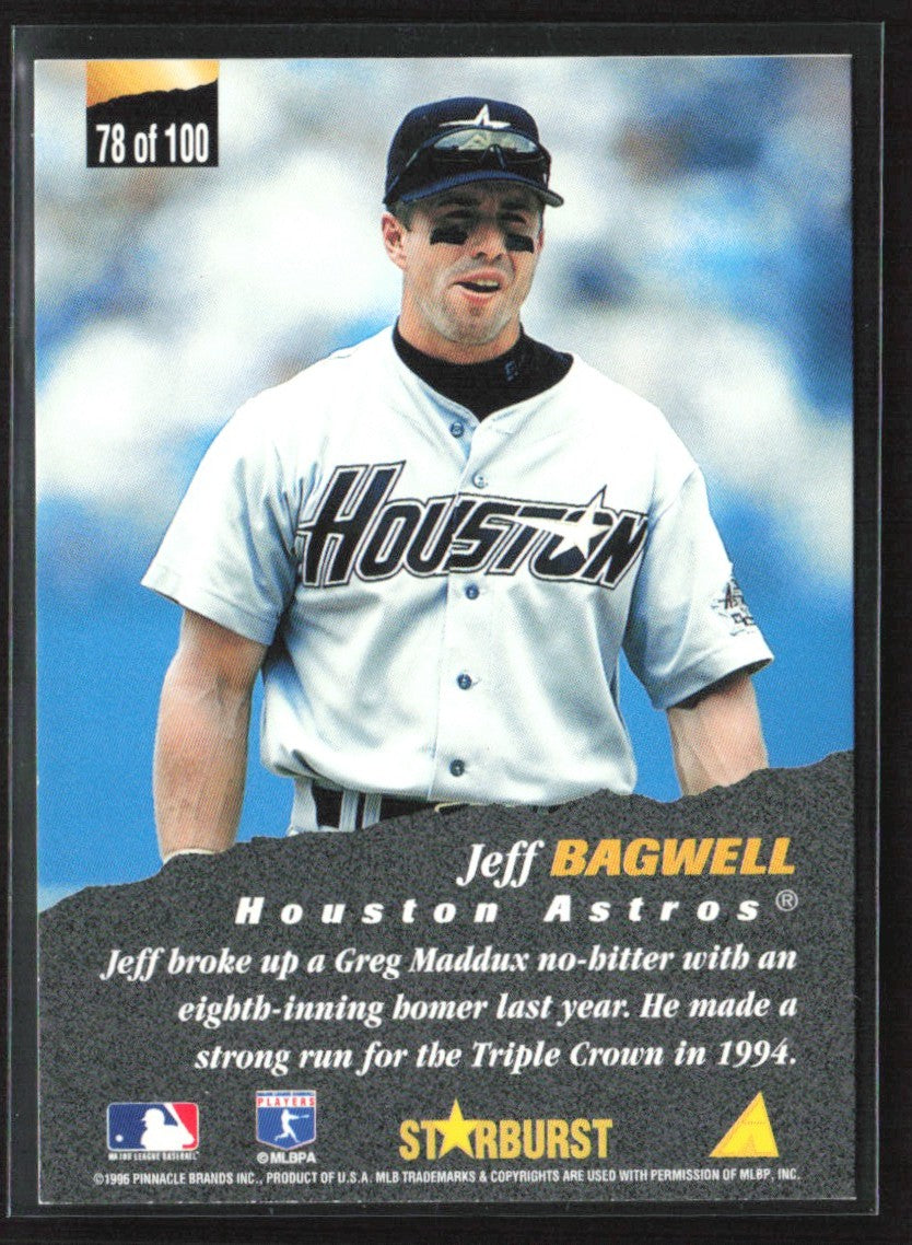 Jeff Bagwell 1996 Pinnacle Starburst The Naturals #78 Houston Astros