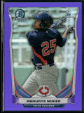 Amaurys Minier 2014 Bowman Chrome 1st Purple Refractor /150 #BCP98