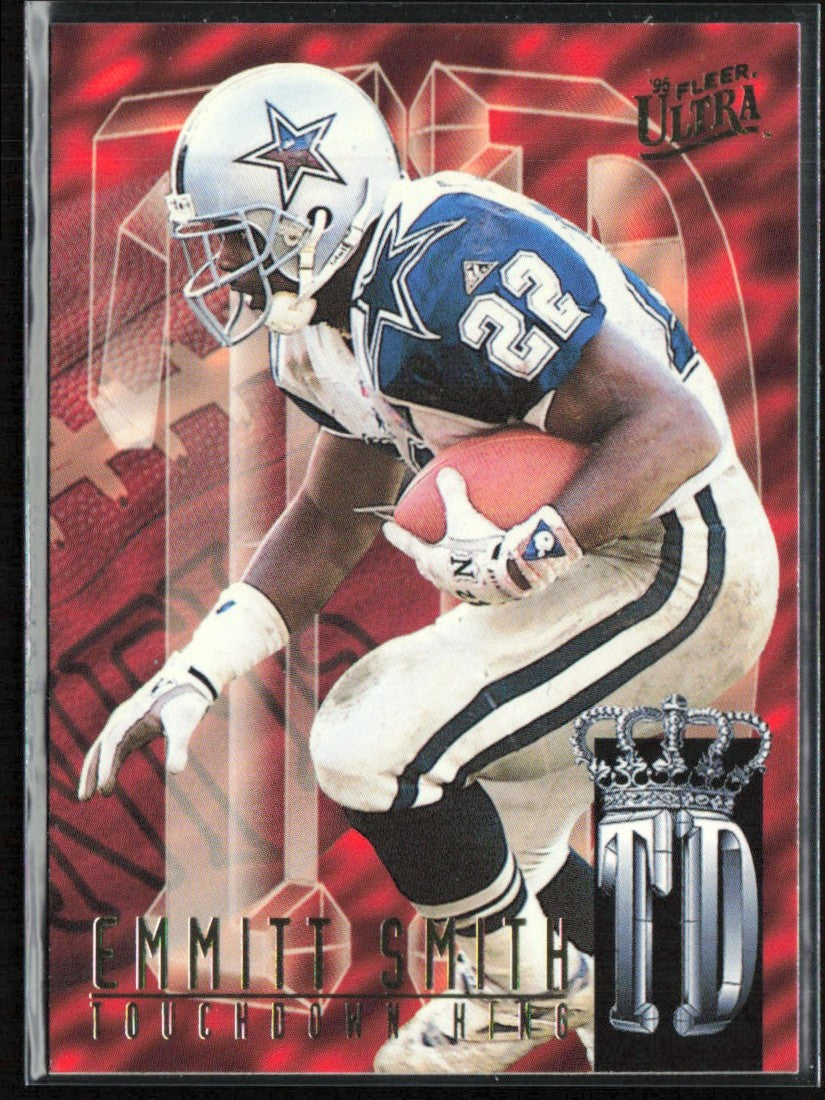 Emmitt Smith 1995 Fleer Ultra Touchdown TD King #8 Dallas Cowboys