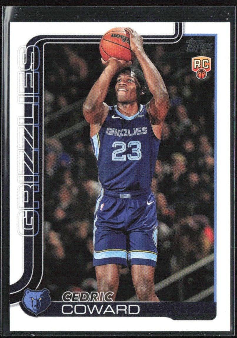 Cedric Coward 2025 Topps RC #211 Memphis Grizzlies