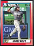 James Wood 2025 Topps 1990 Design RC #T90-39 Washington Nationals