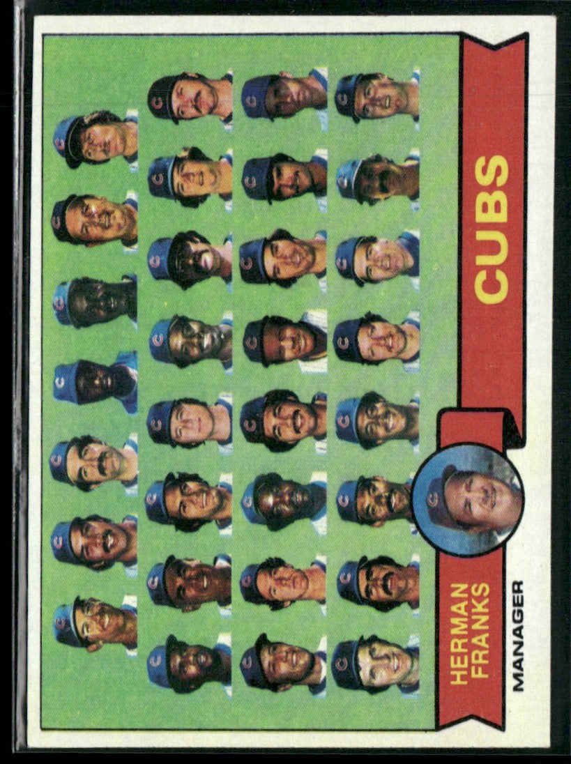 Team Checklist 1979 Topps #551 Chicago Cubs