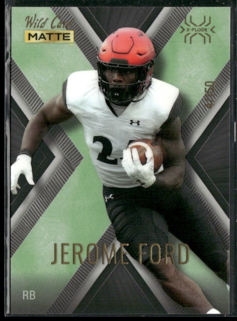 Jerome Ford 2022 Wild Card Matte X-Plode /150 #MXP-25 Cleveland Browns