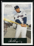 Alex Rodriguez 2002 Bowman Heritage Black Box #343 Texas Rangers