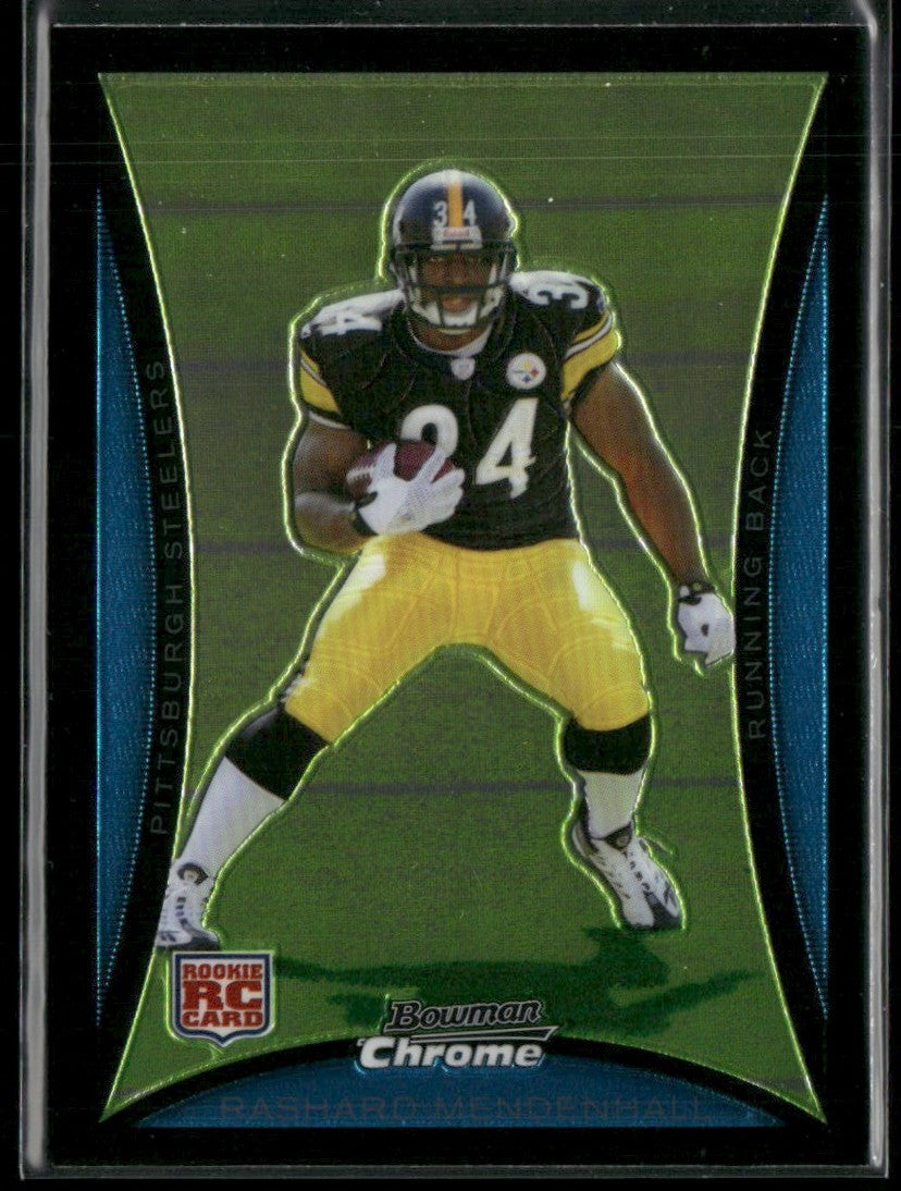 Rashard Mendenhall 2008 Bowman Chrome RC #BC72 Pittsburgh Steelers