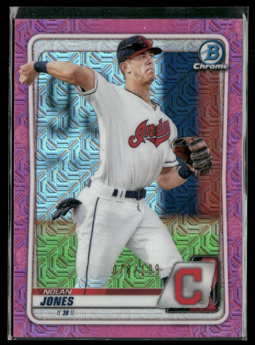 Nolan Jones 2020 Bowman Chrome Prospects Mojo Refractor Pink /199 #BCP-157