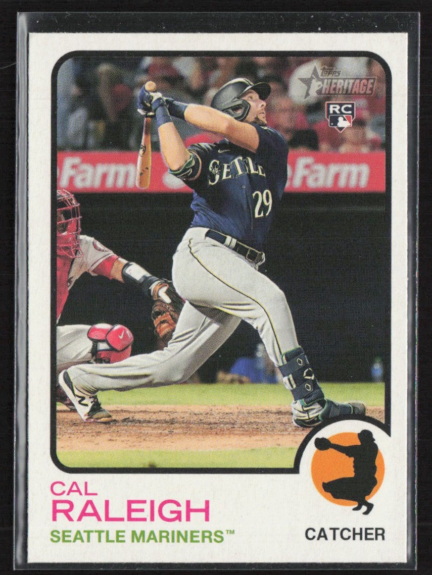 Cal Raleigh 2022 Topps Heritage RC #367 Seattle Mariners