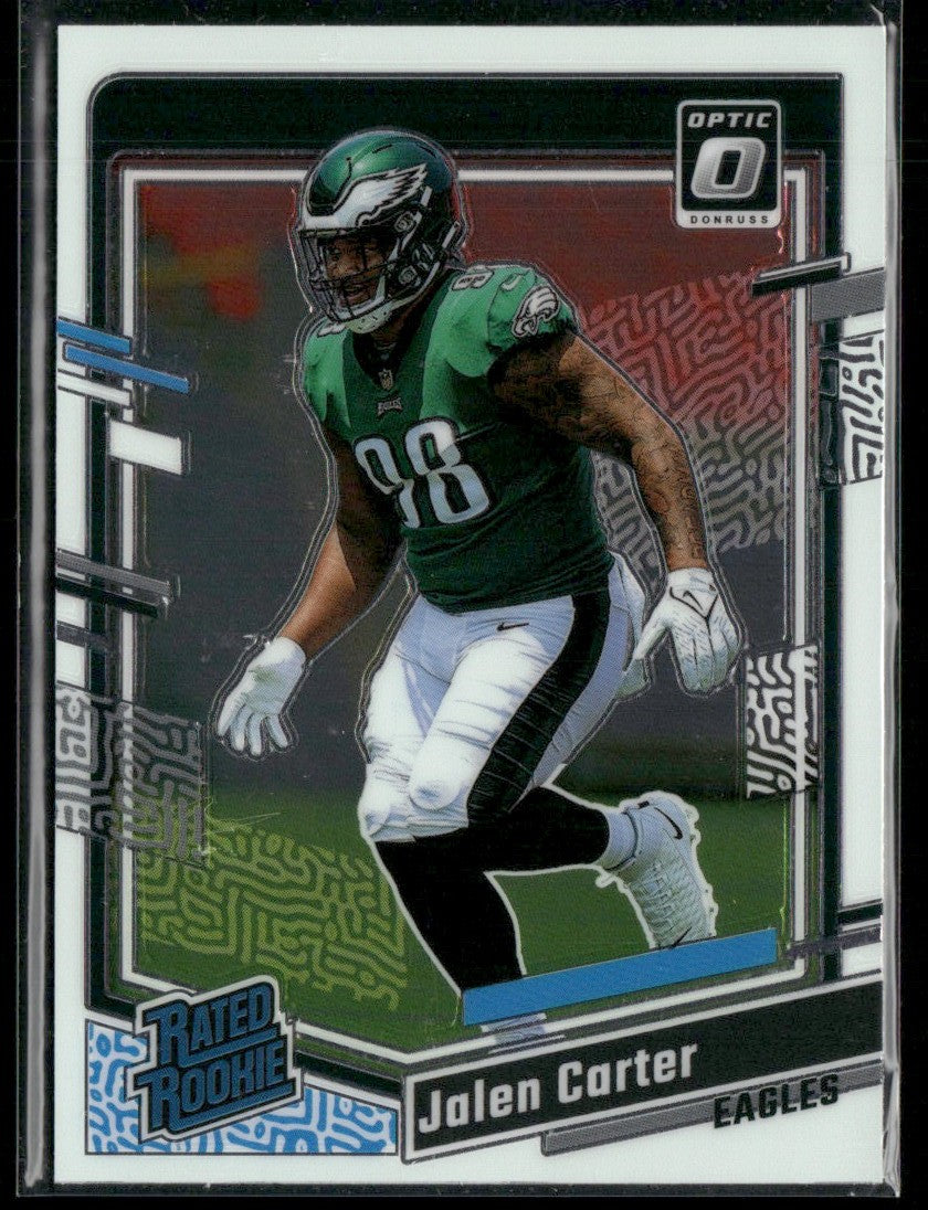 Jalen Carter 2023 Donruss Optic RC #281 Philadelphia Eagles