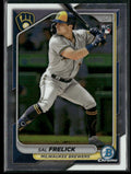 Sal Frelick 2024 Bowman Chrome RC #23 Milwaukee Brewers