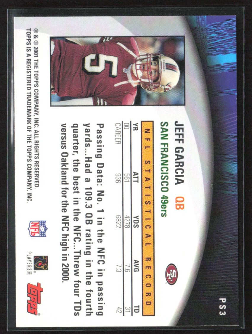 Jeff Garcia 2001 Topps Own the Game #PS3 San Francisco 49ers