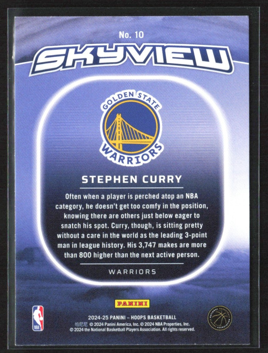 Stephen Curry 2024 Hoops Skyview Winter #10 Golden State Warriors