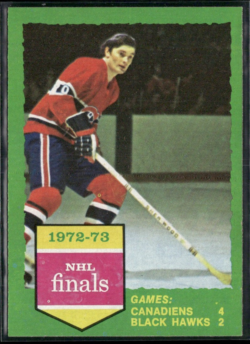 Canadiens vs. Blackhawks 1972 Topps NHL Finals #197