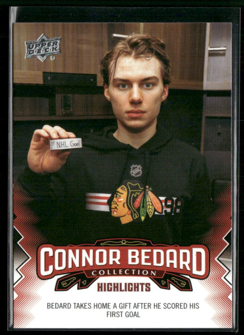 Connor Bedard 2023 Upper Deck Collection Highlights #21 Chicago Blackhawks
