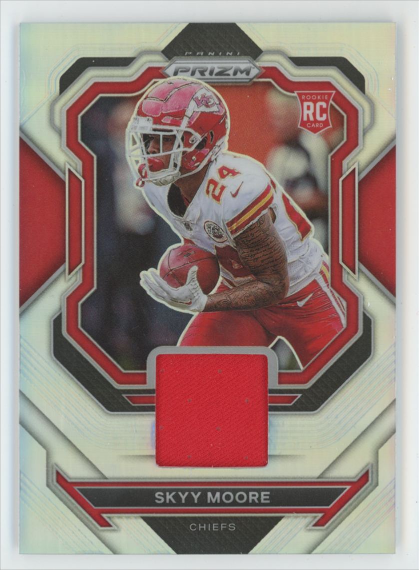 Skyy Moore 2022 Panini Prizm RC Jersey #PJ-SM Kansas City Chiefs