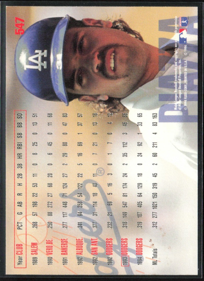 Mike Piazza 1995 Fleer #547 Los Angeles Dodgers
