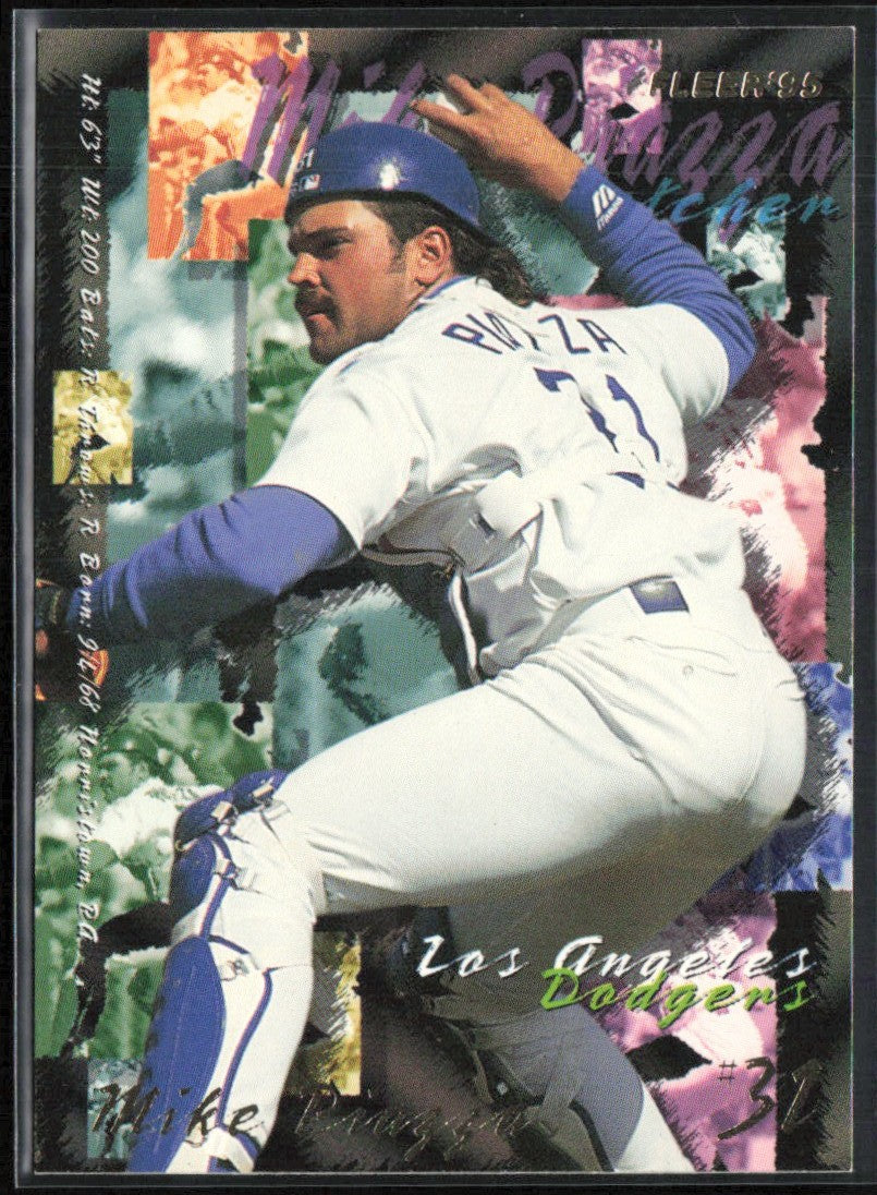 Mike Piazza 1995 Fleer #547 Los Angeles Dodgers