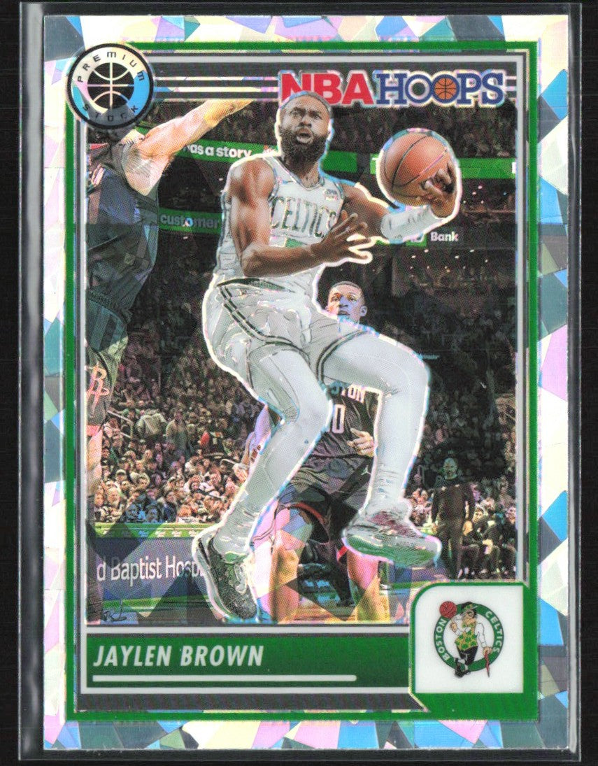 Jaylen Brown 2023 Hoops Premium Stock Ice Prizm #81 Boston Celtics