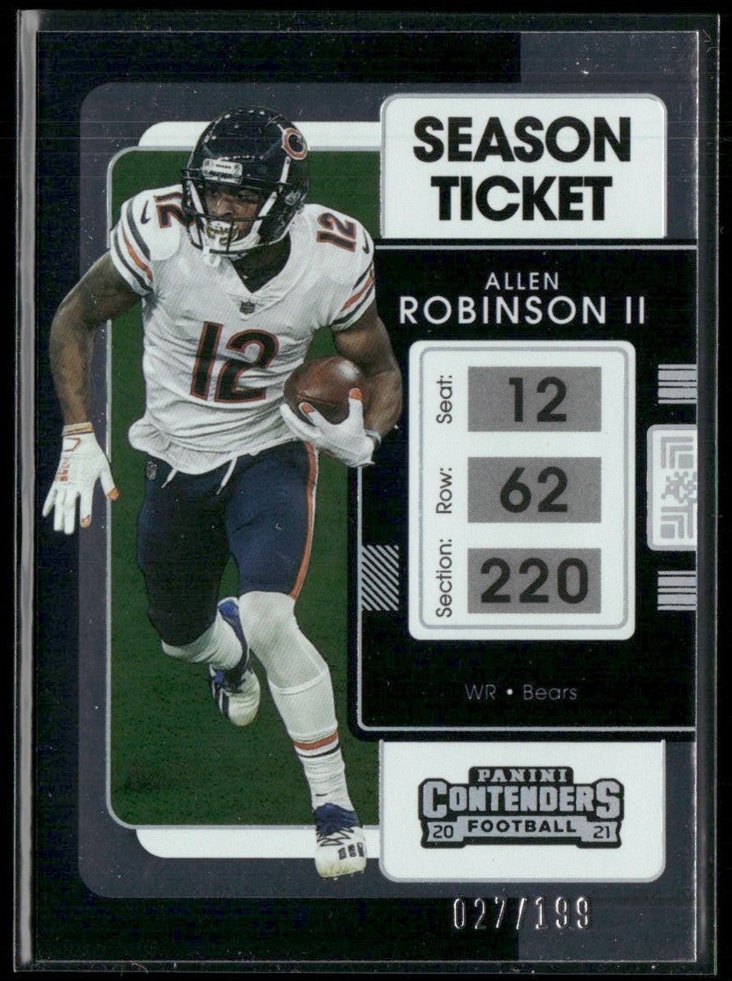 Allen Robinson II 2021 Panini Contenders Playoff Ticket /199 #18 Chicago Bears