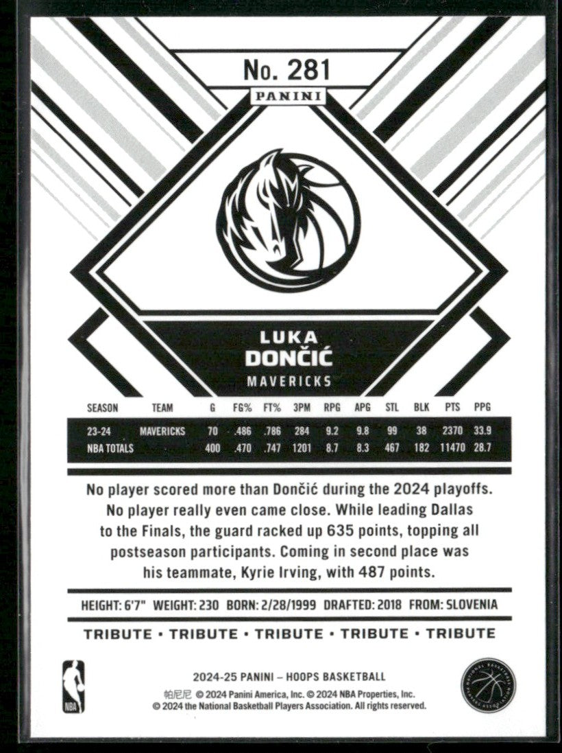 Luka Doncic 2024 Hoops Tribute #281 Dallas Mavericks