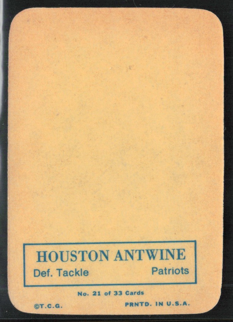 Houston Antwine 1970 Topps #21 Boston Patriots