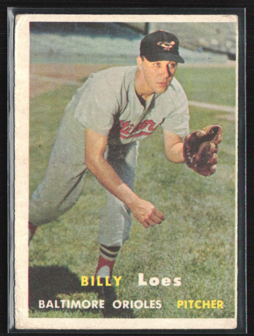 Billy Loes 1957 Topps #244 Baltimore Orioles