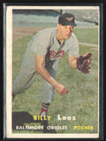 Billy Loes 1957 Topps #244 Baltimore Orioles